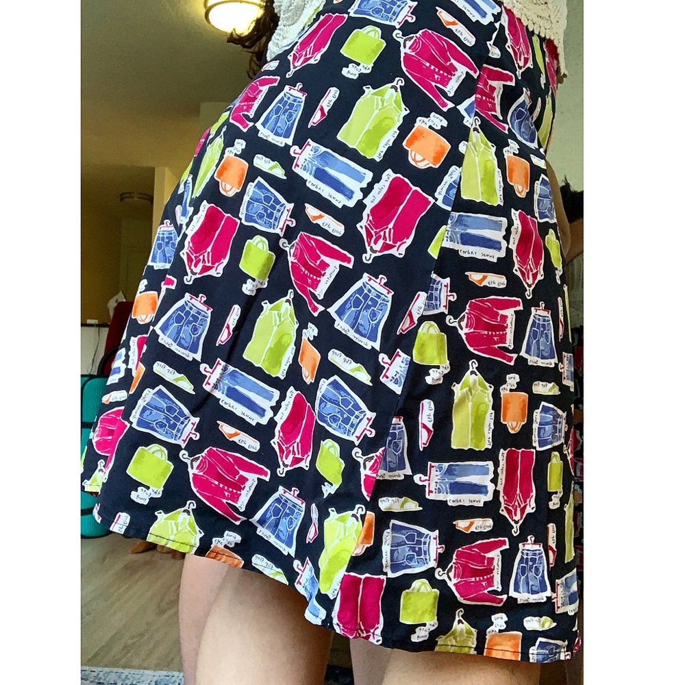 Vintage Unique Fashion print skirt